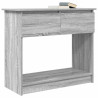 Mesa consola com gavetas 85.5x38.5x74.5 cm sonoma cinzento 4