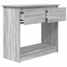 Mesa consola con cajones Sonoma gris 85.5x38.5x74.5 cm 5