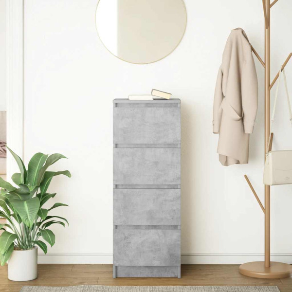 Aparador contrachapada gris 37.5x35x76 cm madera ingeniería M 3