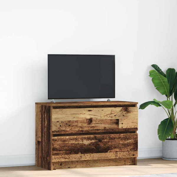 Mueble de TV de madera antigua 80x35x54 cm Madera de ingeniería D