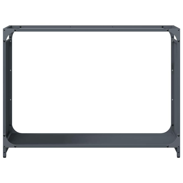 Suporte para lenha 90x28x65 cm aço laminado a frio antracite M 5