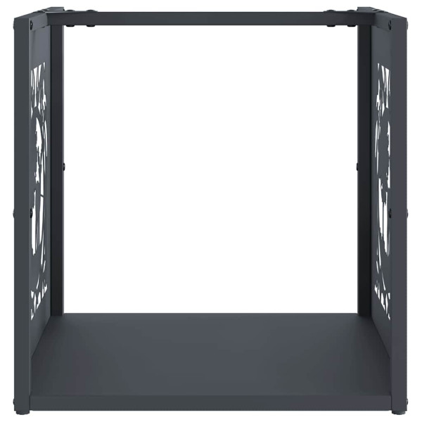 Suporte para lenha 40x40x40 cm aço laminado a frio antracite M 5