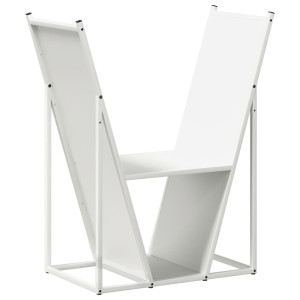 Suporte para lenha 69.5x35x81 cm aço laminado a frio branco H