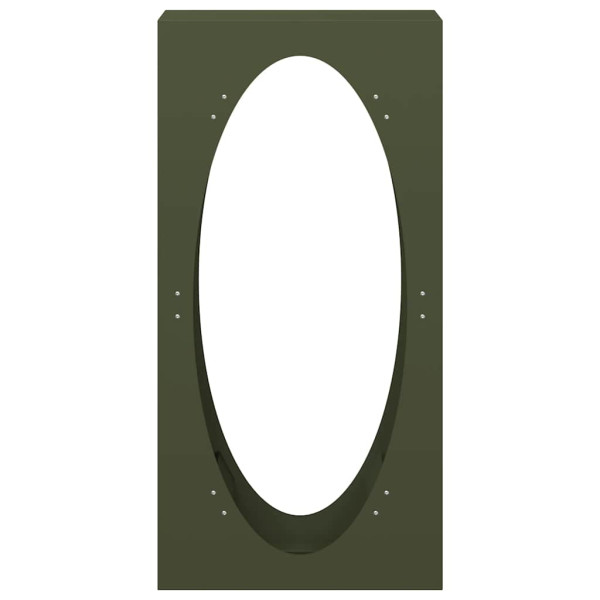 Suporte para lenha aço laminado a frio verde azeitona M 5