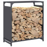 Suporte para lenha 60x28x65 cm aço laminado a frio antracite 4