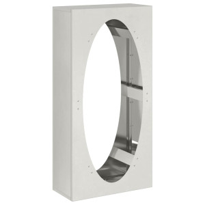 Suporte para lenha 50x23x100 cm aço inoxidável H