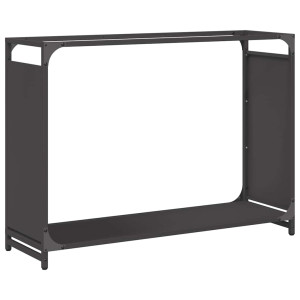 Suporte para lenha 90x28x65 cm aço laminado a frio preto H