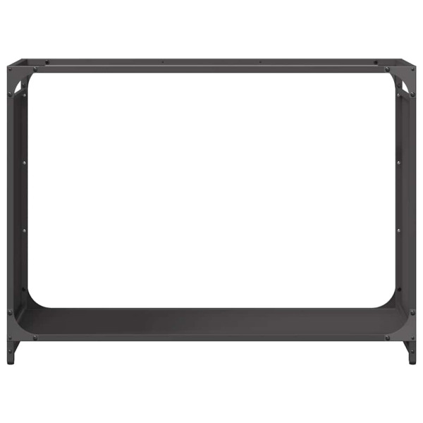 Suporte para lenha 90x28x65 cm aço laminado a frio preto M 5
