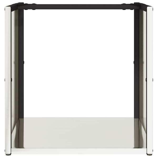 Suporte para lenha 40x40x40 cm aço inoxidável M 5