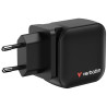 Cargador de pared universal verbatim mini gan wall charger/ 2xusb tipo-c/ 1xusb/ 70w 1
