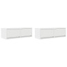Móveis de TV 2 pcs 80x31x25.5 cm deriv. madeira branco 2