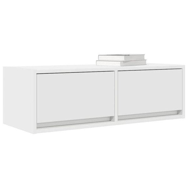 Muebles de TV 2 uds Blanco 80x31x25.5 cm Madera de ingeniería M 4
