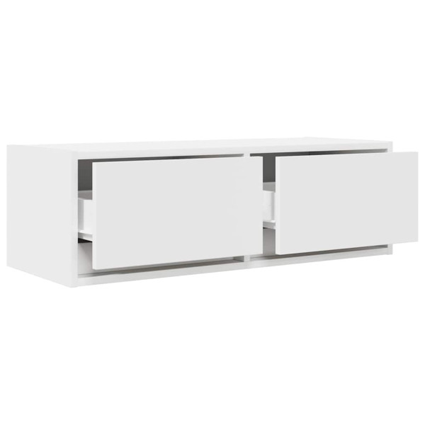 Muebles de TV 2 uds Blanco 80x31x25.5 cm Madera de ingeniería M 5