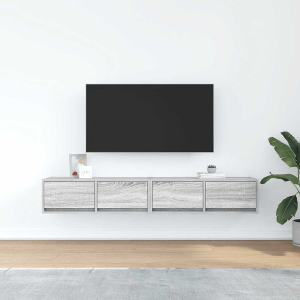 Muebles de TV 2 uds madera ingeniería gris Sonoma 80x31x25.5 cm M 3