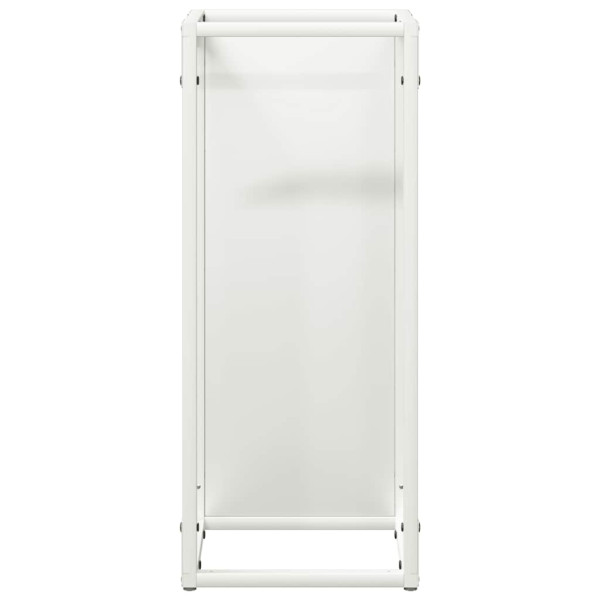 Suporte para lenha 25x25x60 cm aço laminado a frio branco M 5
