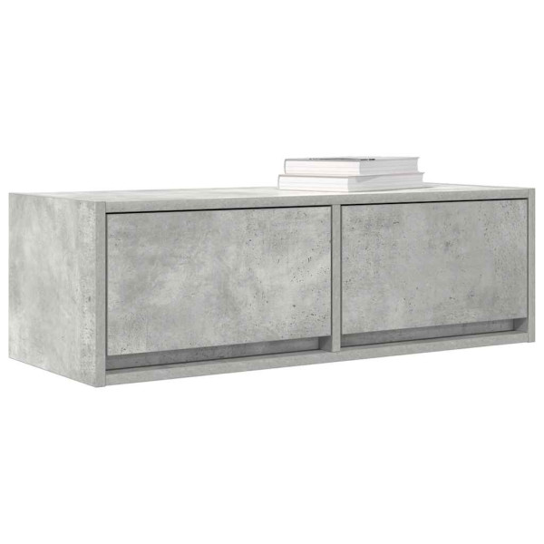Muebles de TV 2uds madera ingeniería gris hormigón 80x31x25.5cm M 4