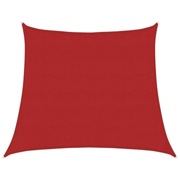 Para-sol estilo vela 160 g/m² 4/5x4 m PEAD vermelho M 2