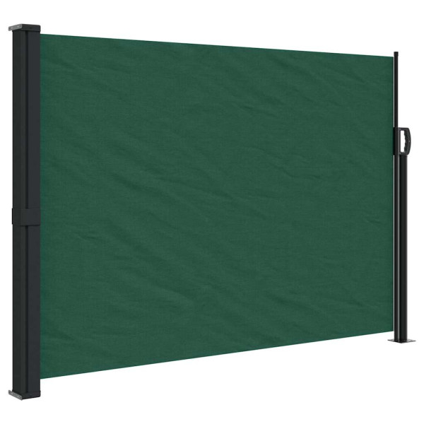 Toldo lateral retrátil 140x300 cm verde-escuro M 2
