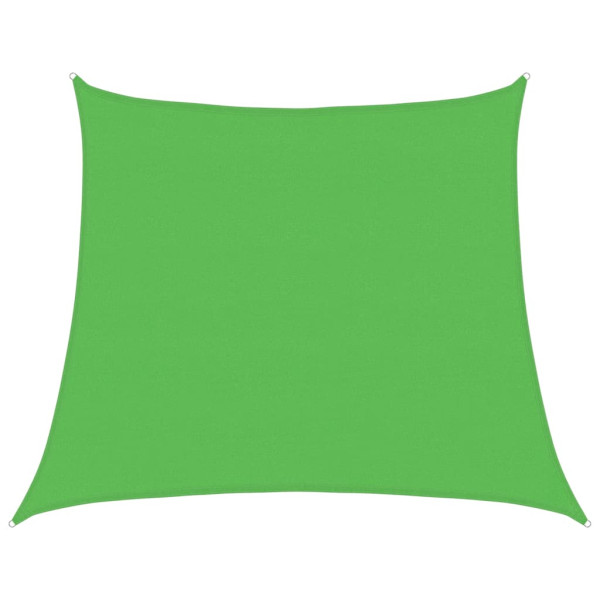 Toldo de vela trapecio HDPE verde claro 160 g/m² 4/5x4 m M 2
