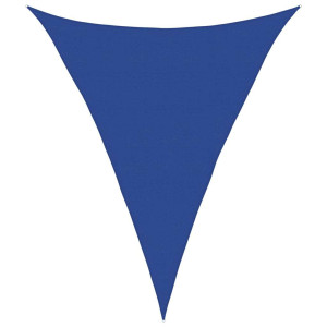 Toldo de vela triangular HDPE azul 160 g/m² 5x6x6 m H
