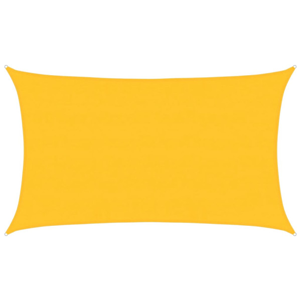 Toldo de vela rectangular HDPE amarillo 160 g/m² 5x8 m M 2