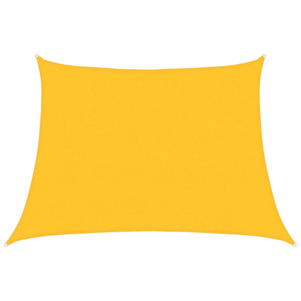 Para-sol estilo vela trapézio 160 g/m² 4/5x3 m PEAD amarelo M 2