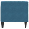 Sillón Chesterfield de terciopelo azul 5