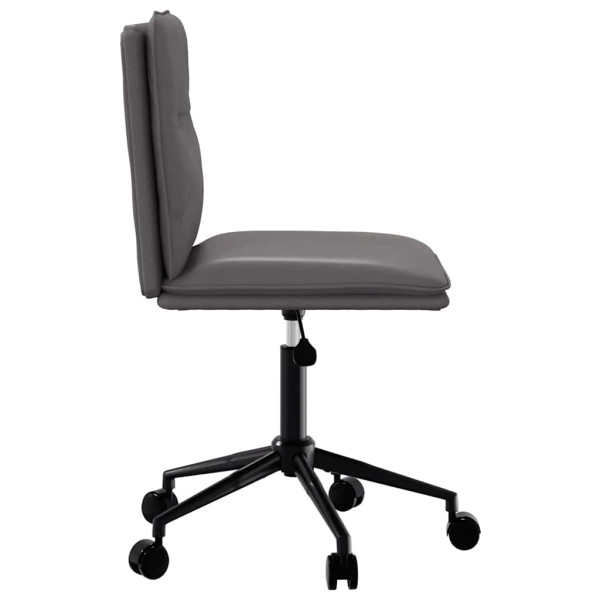 Cadeira de jantar couro artificial cinzento M 4