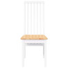 Sillas de comedor 2 unidades madera maciza de caucho blanco 5