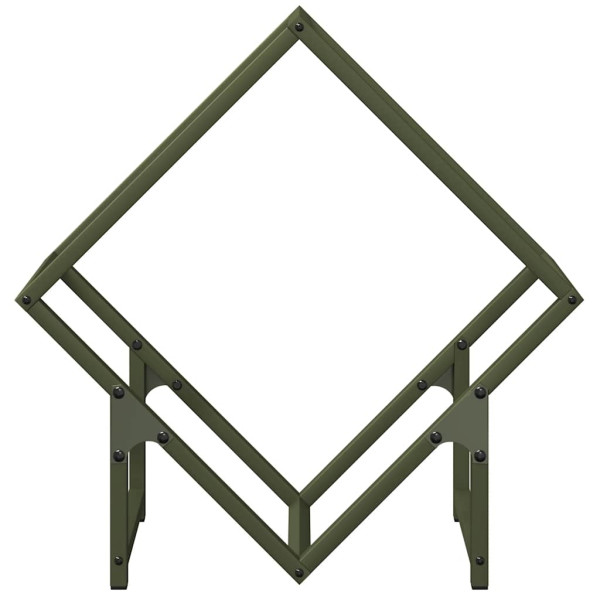 Suporte para lenha aço laminado a frio verde azeitona M 5