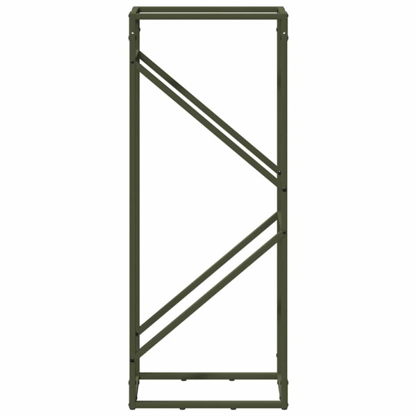 Suporte para lenha aço laminado a frio verde azeitona M 5