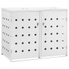 Cobertizo contenedor de basura doble acero inoxidable 240L 2