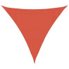 Toldo de vela terracota HDPE 160 g/m² 3x3x3 m 2