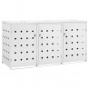 Cobertizo contenedor de basura triple acero inoxidable 240L 3