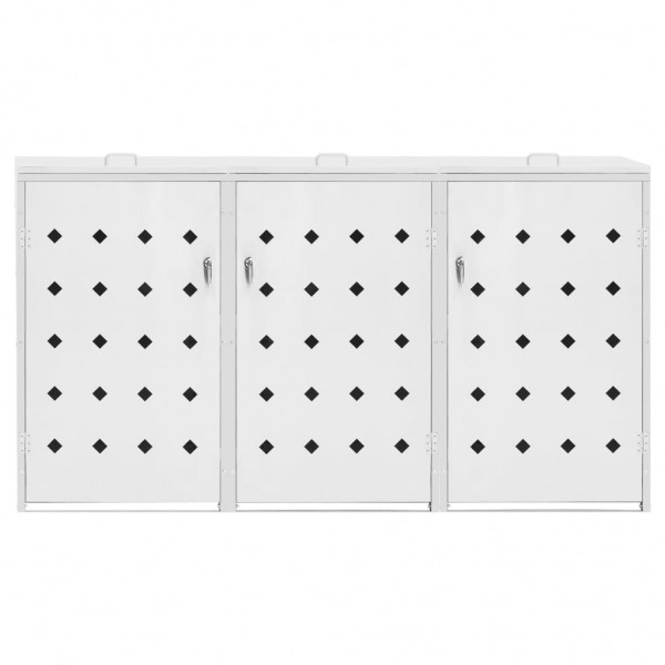 Cobertizo contenedor de basura triple acero inoxidable 240L D