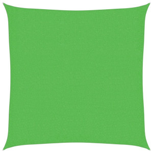 Toldo de vela HDPE verde claro 160 g/m² 2.5x2.5 m H