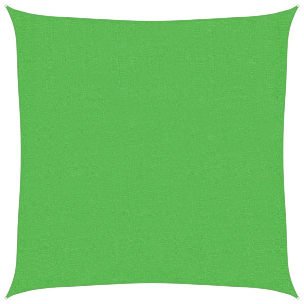 Para-sol estilo vela 160 g/m² 2.5x2.5 m PEAD verde-claro M 2