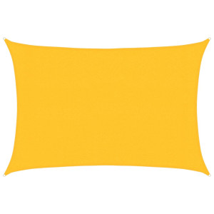 Para-sol estilo vela 160 g/m² 3x4.5 m PEAD amarelo H