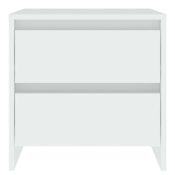 Mesita de noche madera contrachapada blanco 45x34.5x44.5 cm M 3