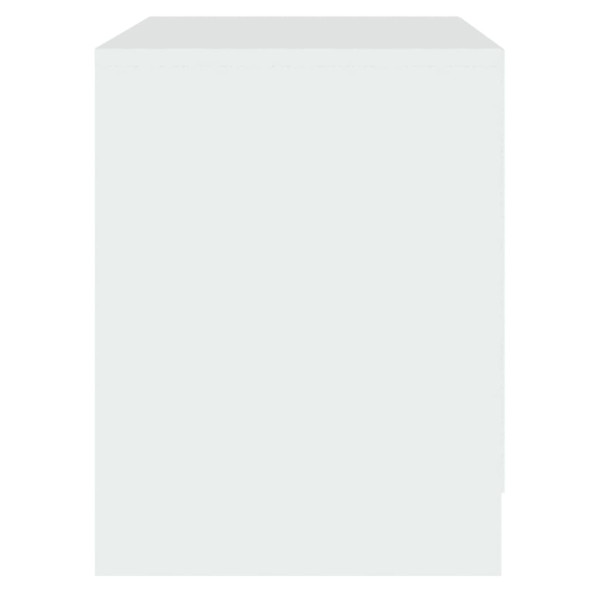 Mesita de noche madera contrachapada blanco 45x34.5x44.5 cm M 5