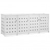 Cobertizo contenedor de basura cuádruple acero inoxidable 240L 2