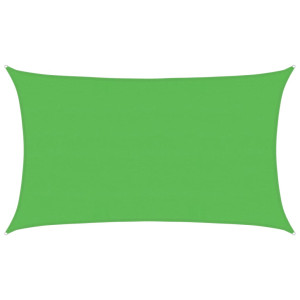 Toldo de vela HDPE verde claro 160 g/m² 5x8 m H