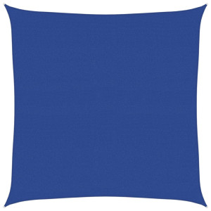Para-sol estilo vela quadrado 160 g/m² 7x7 m PEAD azul H