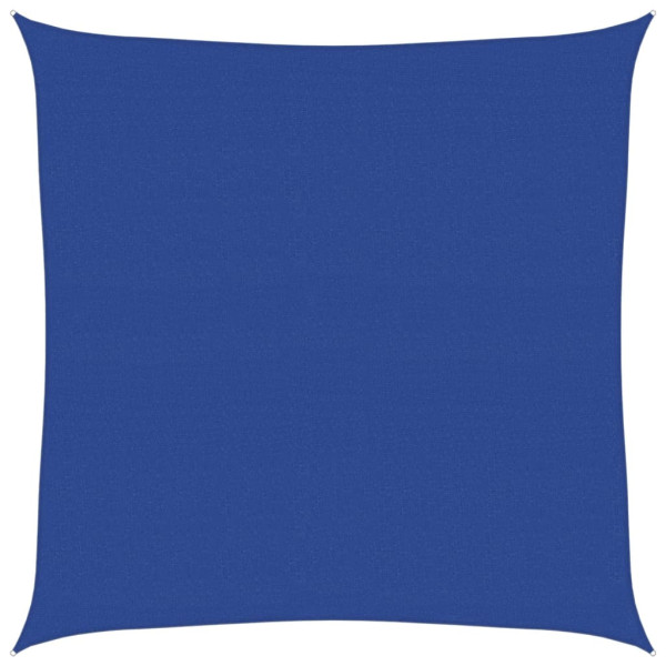 Para-sol estilo vela quadrado 160 g/m² 7x7 m PEAD azul M 2