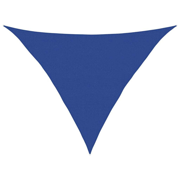 Toldo de vela triangular HDPE azul 160 g/m² 5x5x6 m M 2