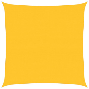 Para-sol estilo vela quadrado 160 g/m² 6x6 m PEAD amarelo H