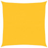 Toldo de vela cuadrado HDPE amarillo 160 g/m² 6x6 m 2