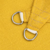 Toldo de vela cuadrado HDPE amarillo 160 g/m² 6x6 m 5