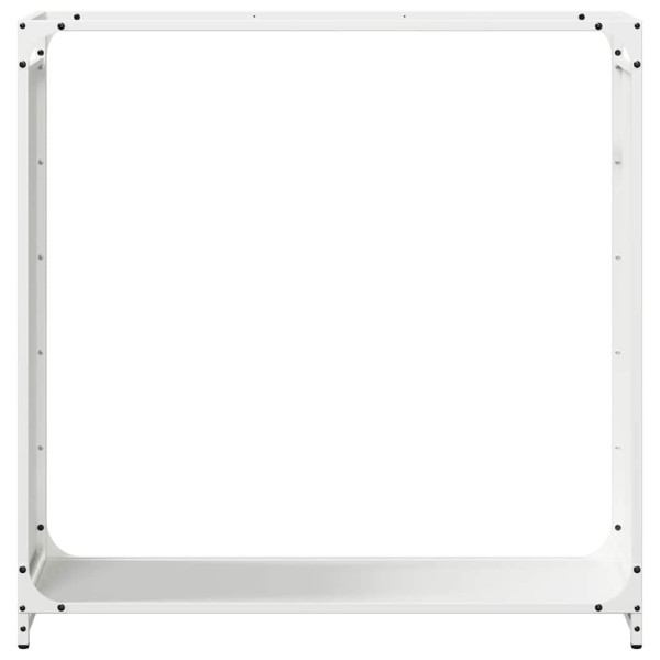 Suporte para lenha 90x28x90 cm aço laminado a frio branco M 5