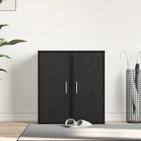 Sapateiras 2 pcs 32x35x70 derivados madeira carvalho preto M 3